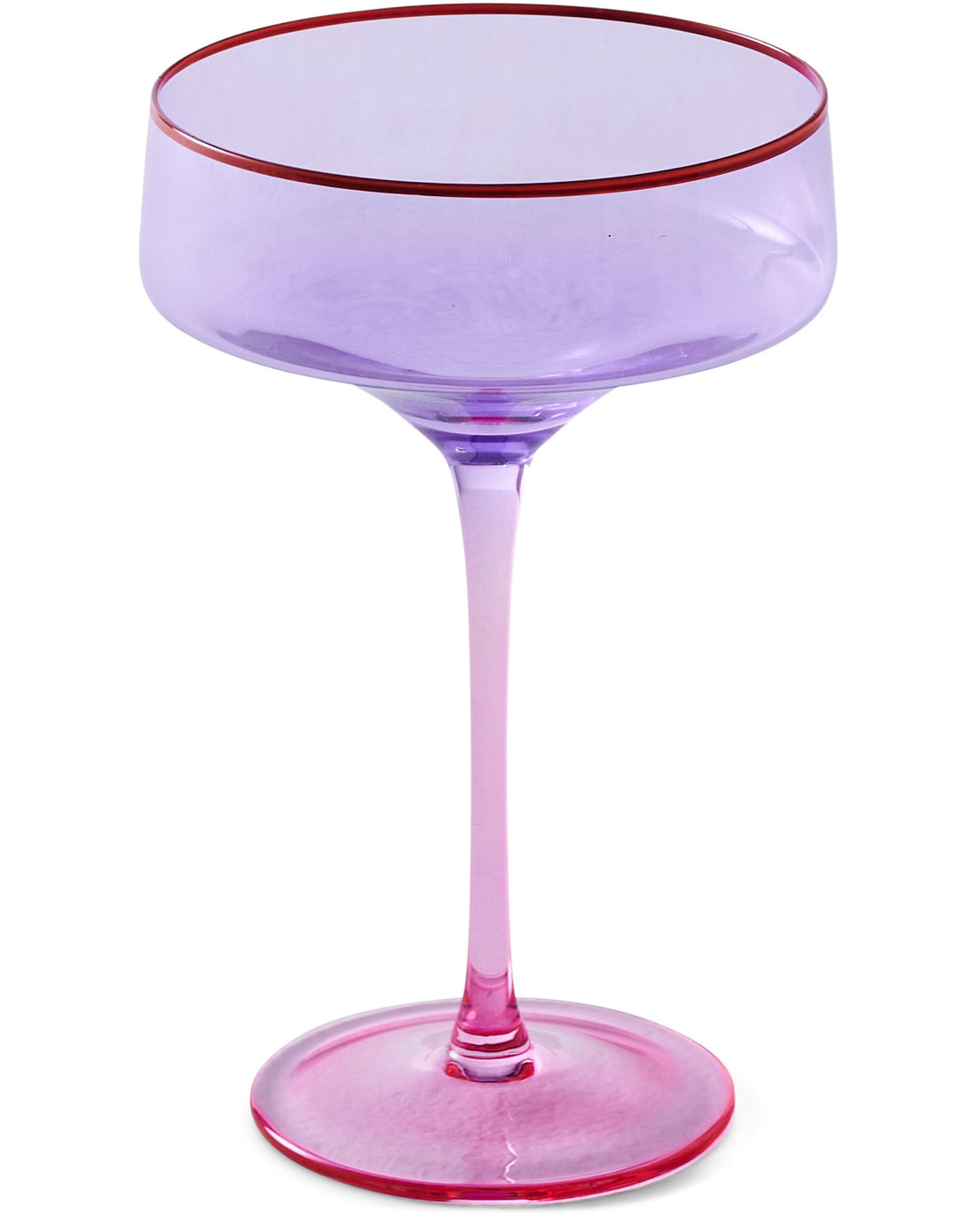 Lilac Colour Block Margarita Glass | set of 2