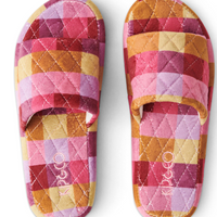 Tutti Frutti Quilted Velvet Adult Slippers