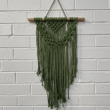 Betty Macrame Wall Hanging | Olive