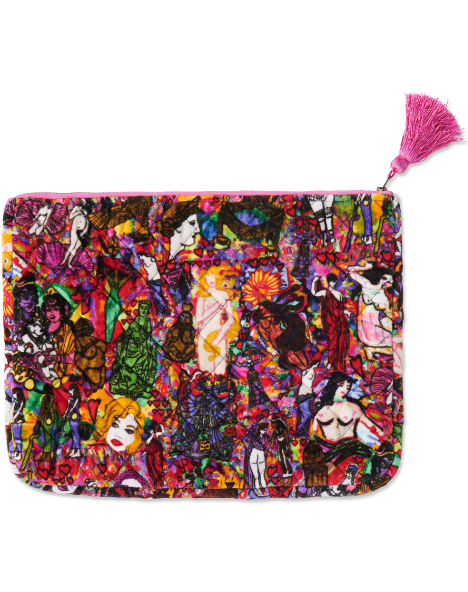 Kip & Co x Jenny Kee Goddesses Velvet Laptop Bag