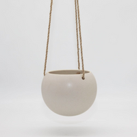 ORBIT HANGING PLANTER | SMALL | OATMEAL
