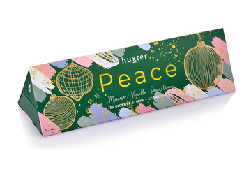 HUXTER | Incense Sticks 35 pack | Green Xmas Baubles | Peace