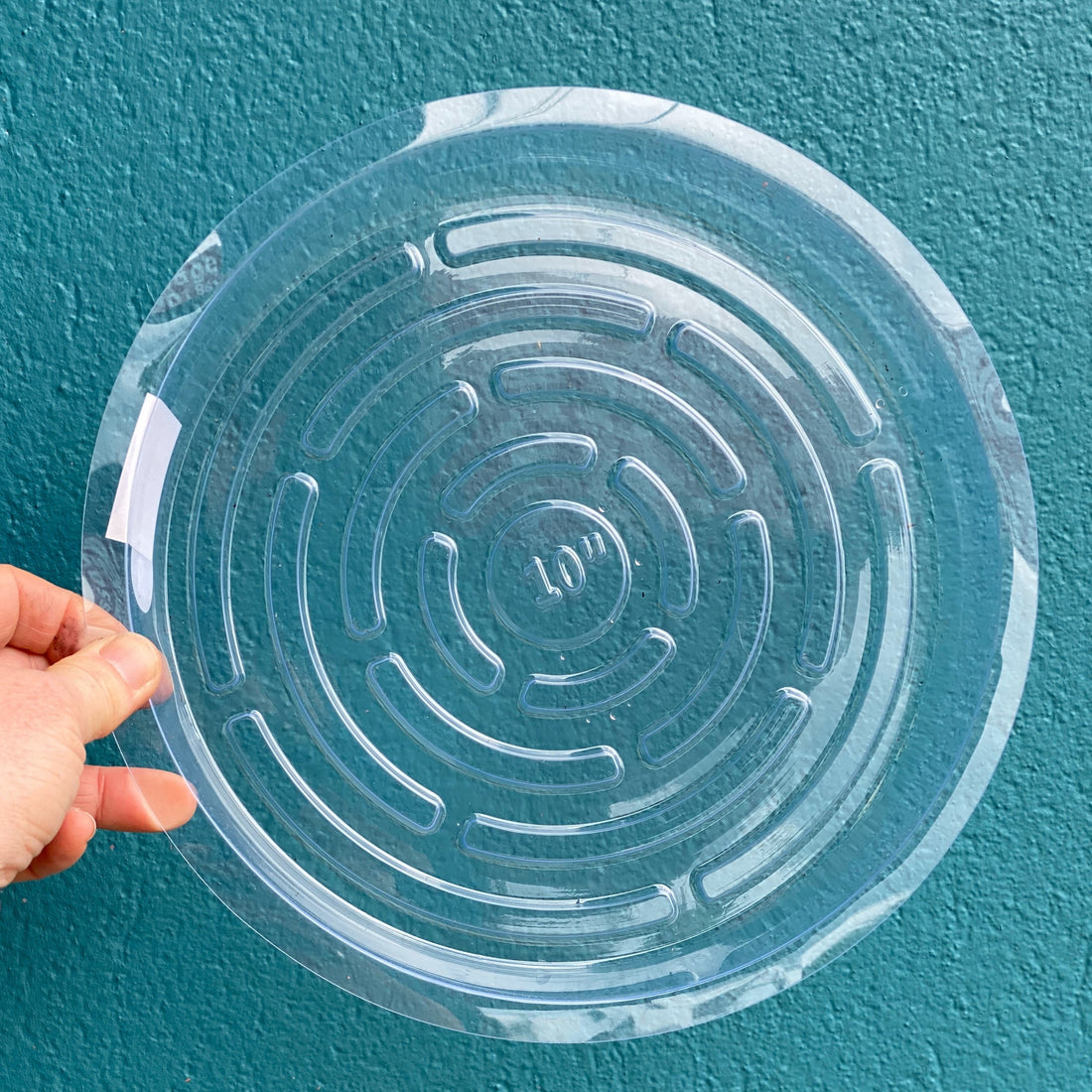 10inch Clear Plastic Saucer 25cm