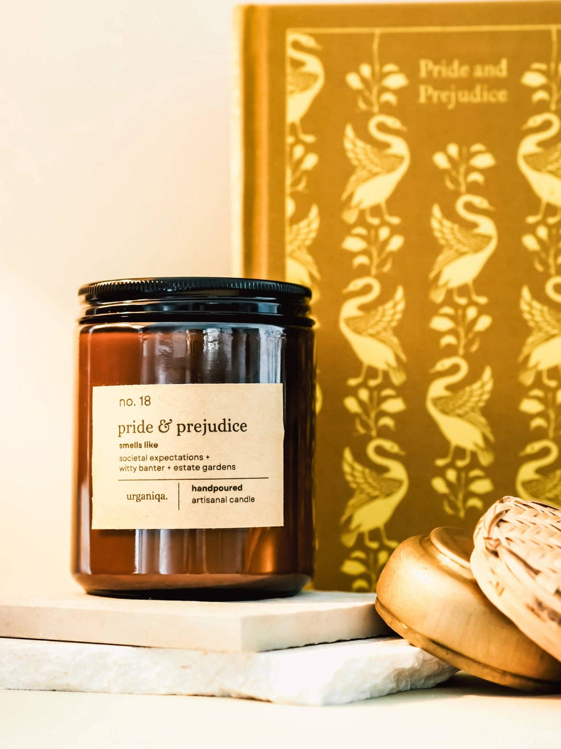 Pride & Prejudice Bookish Literary-inspired Scented Candle by Urganiqa