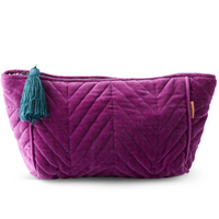 Wild Grape Velvet Toiletry Bag