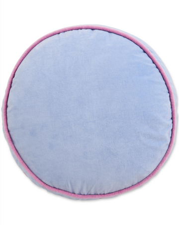 Bay Blue Velvet Pea Cushion