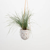 Terrazzo Hanging Pot | White Terrazzo