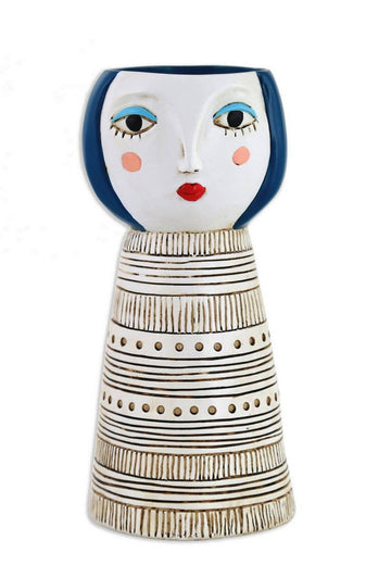 Ellen Designs | Lady Blue Planter-Vase