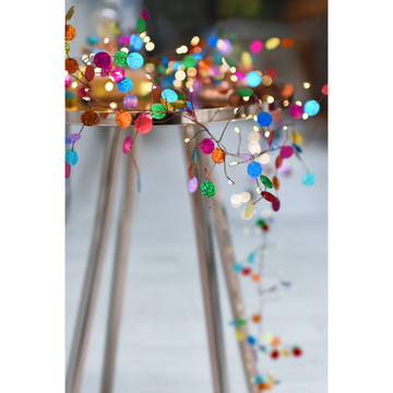 Confetti String - Colourful Decorative Fairy Lights: Plug In