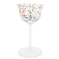 PARTY SPECKLE COUPE GLASS 2P SET