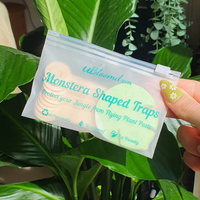 Monstera shaped sticky traps | 10 pack