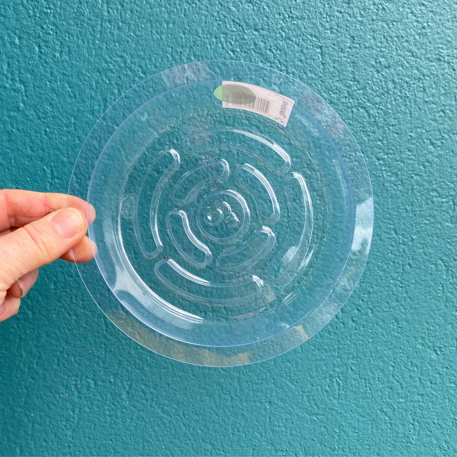 6inch Clear Plastic Saucer | 15.2cm