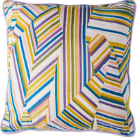 Stripes of Paros Embroidery Cushion | KIP&CO