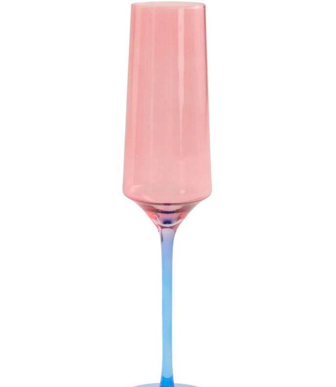 Blue Robin Champagne Glasses | set of 2
