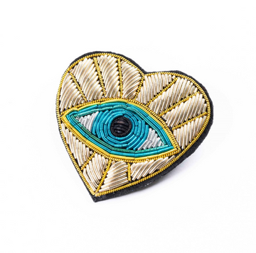 Gold Evil Eye Brooch | Parisian Cool