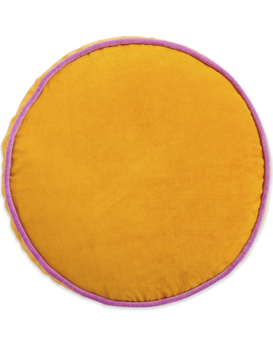 Mango Daiquiri Velvet Pea Cushion