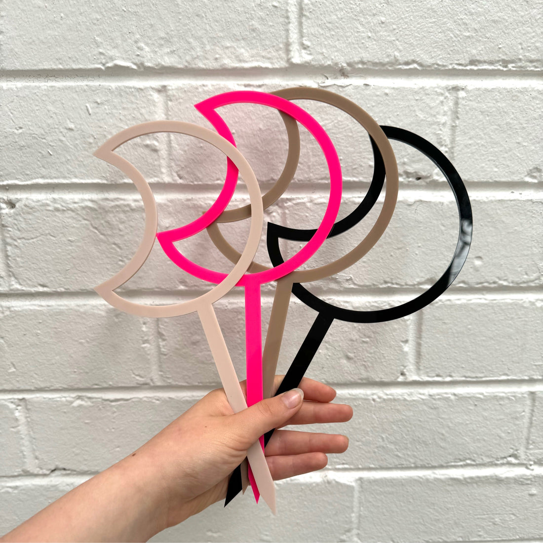 CRESENT MOON plant stake