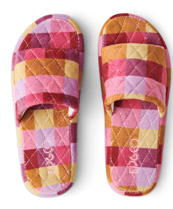 Tutti Frutti Quilted Velvet Adult Slippers