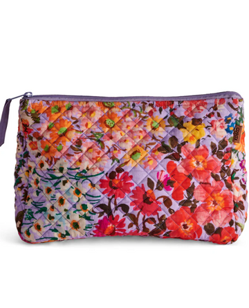 Forever Floral Quilted Cotton Toiletry Purse