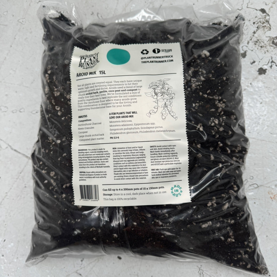 Plant Runner Aroid Potting Mix | 12.5L bag
