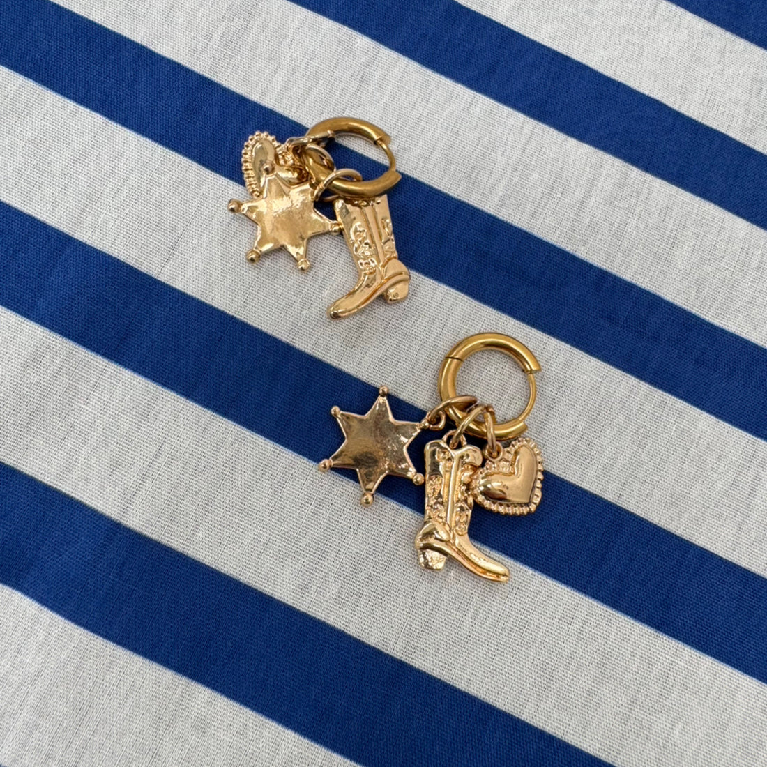 Cowboy Boot Charm Earrings