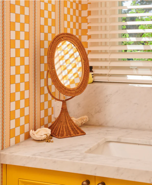 Salon rattan Mirror