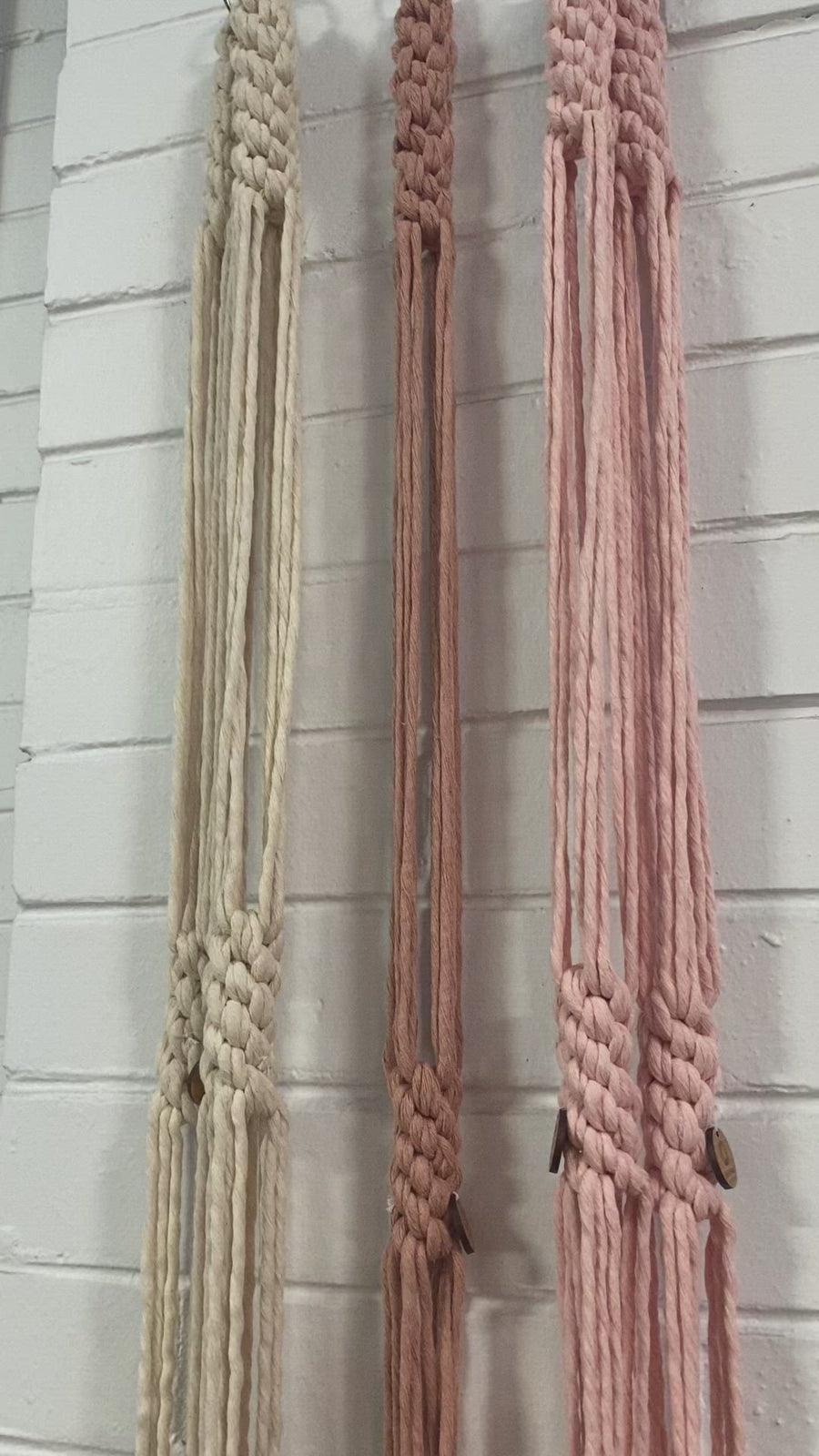 Macrame plant hangers